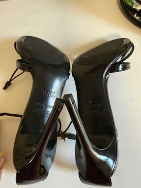 Zara black heeled sandals